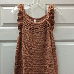 Wishlist Crochet tank sweater Chai size Large